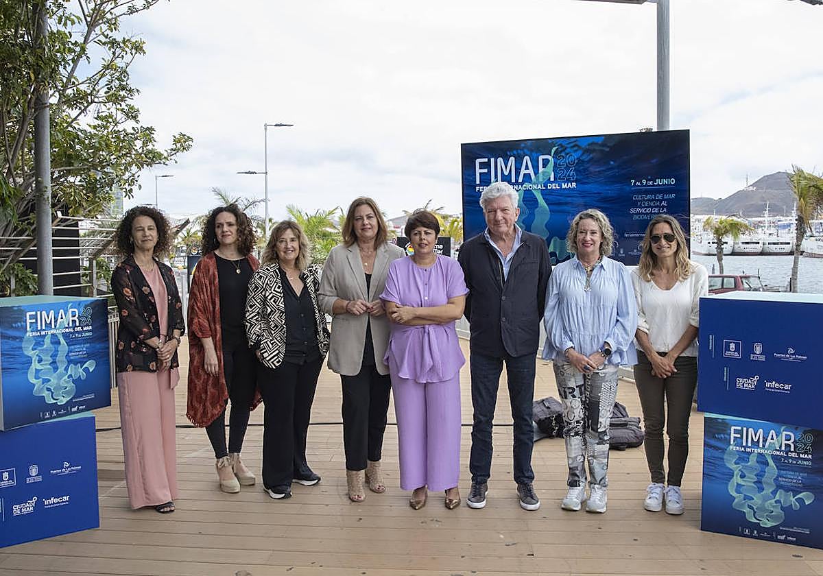Un momento de la presentación de la Feria Internacional del Mar, este lunes.