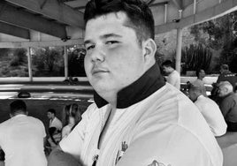 Imagen de Pedro Antonio Cabrera, el joven fallecido en Portugal, con la equipación de su club de lucha canaria, el Unión Agüimes.