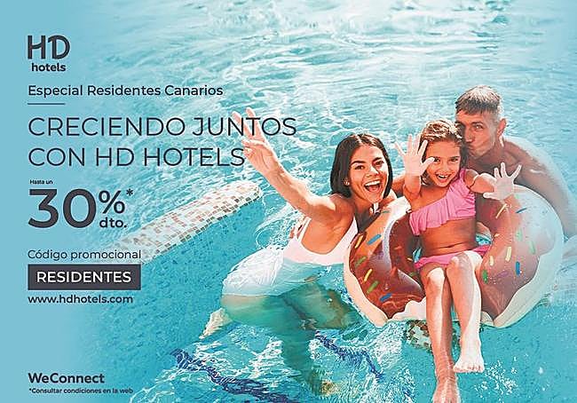Creciendo juntos con HD Hotels. Descuento especial para residentes canarios.