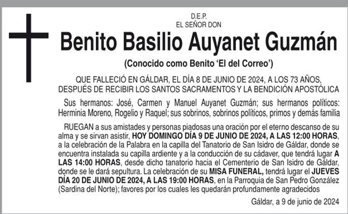 Benito Basilio Auyanet Guzmán