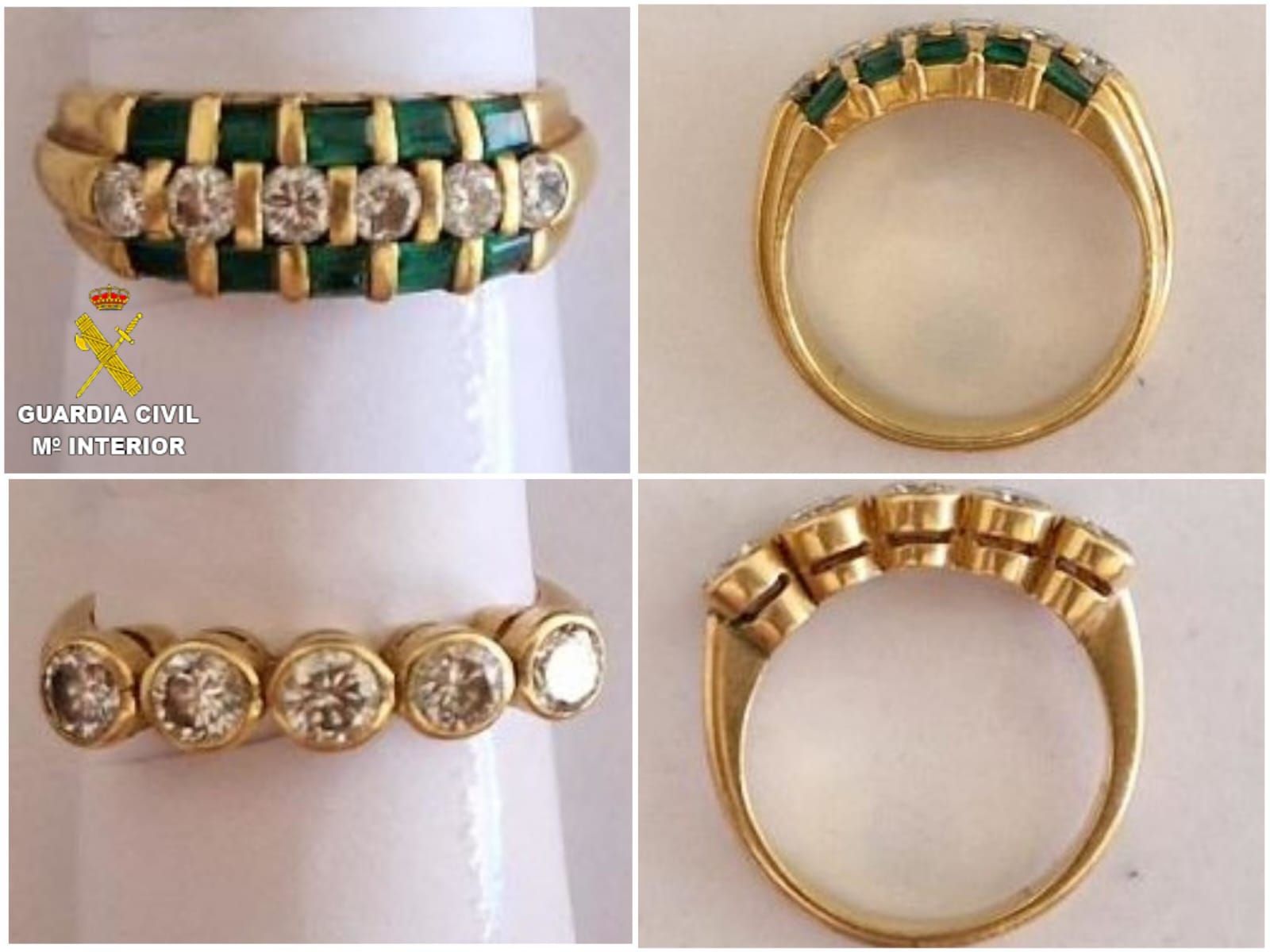 Imagen de los anillos sustraídos