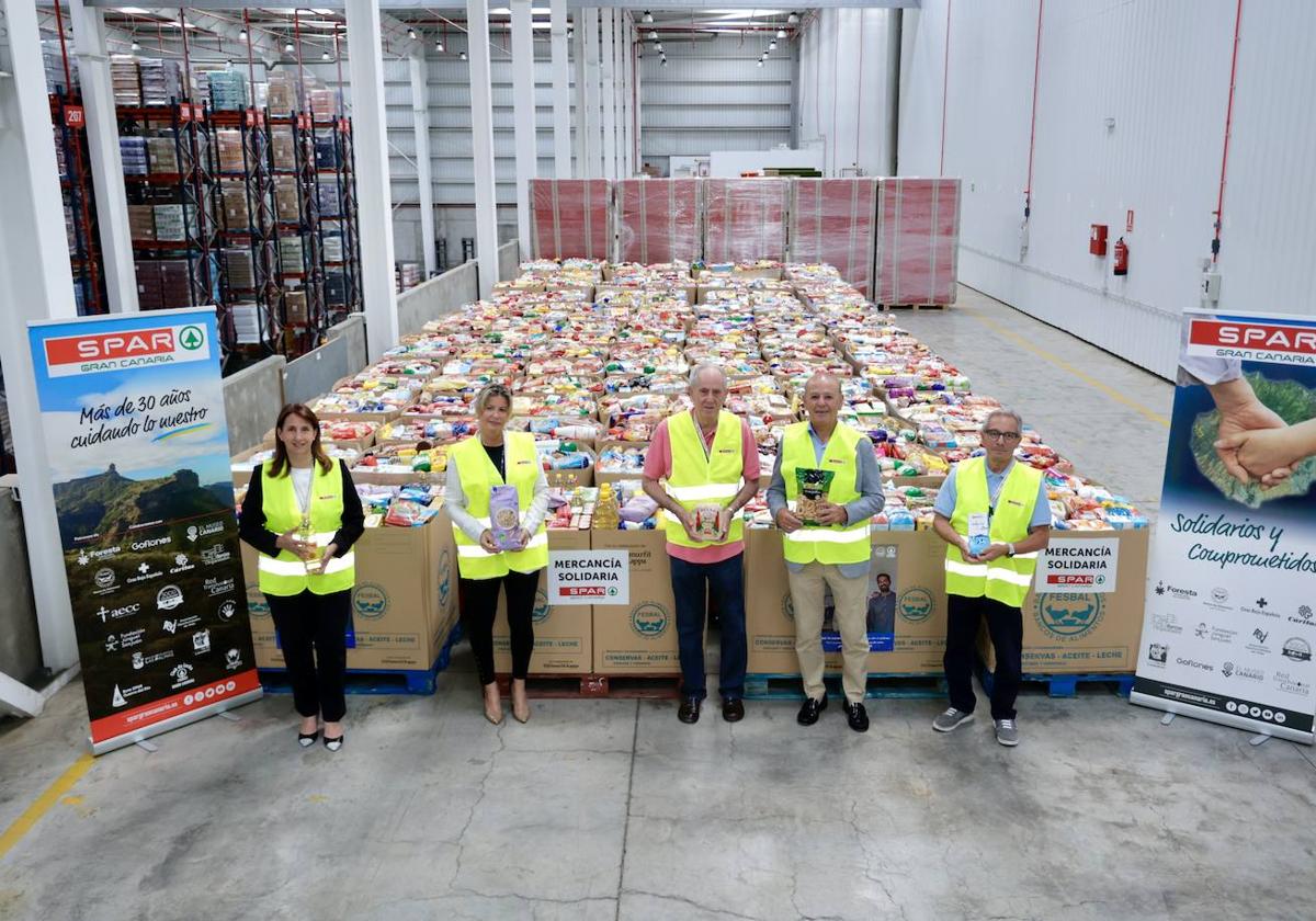 Las tiendas SPAR en Gran Canaria recogen 28 toneladas de mercancía solidaria para el banco de alimentos