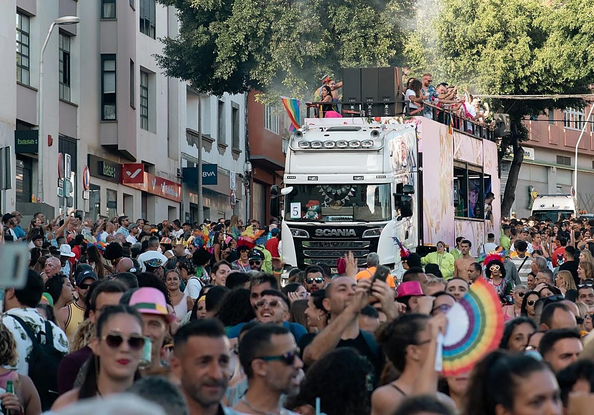 Imagen de la Cabalgata de la Gáldar Pride del año pasado.