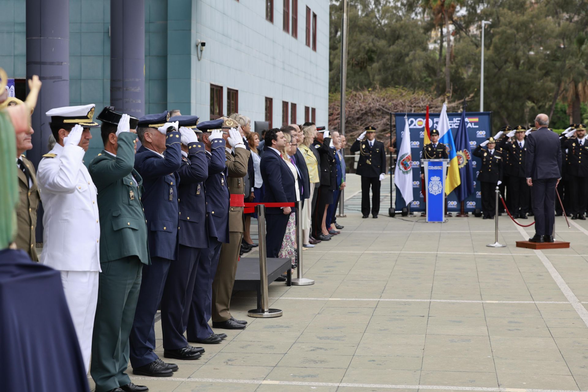 Acto homenaje a los Policías caídos en atentados terroristas, en imágenes