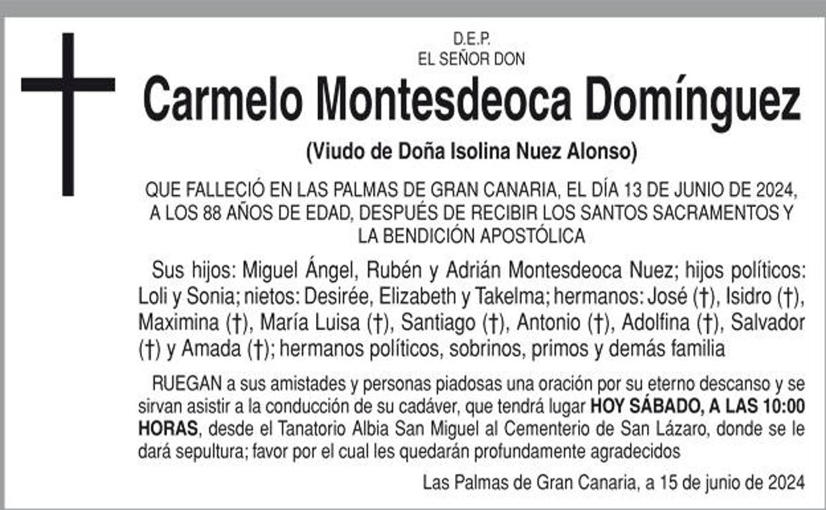 Carmelo Montesdeoca Domínguez