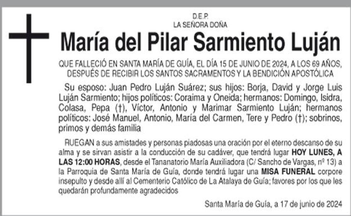 María del Pilar Sarmiento Luján