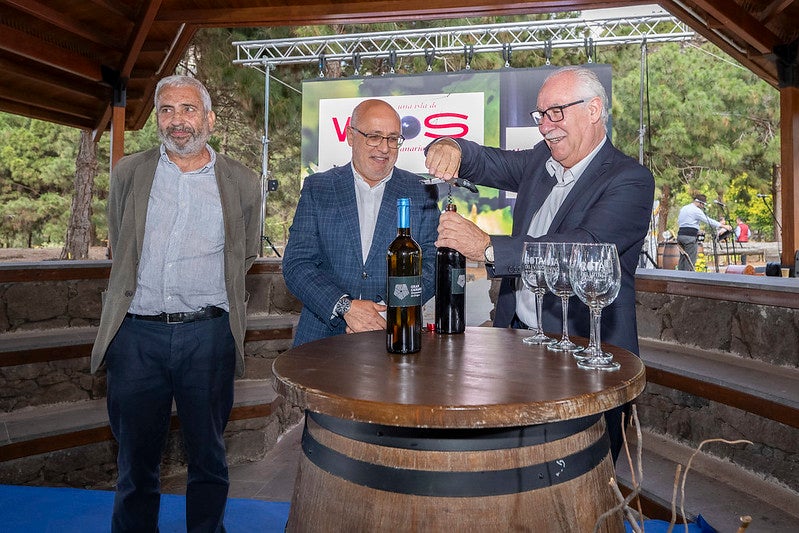 Gran Canaria descorcha su primera botella de vino de la añada de 2023