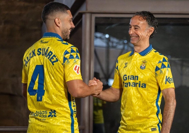 La nueva camiseta de la UD, con las genuinas pintaderas que lucirá para la campaña 2024-25.