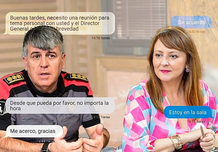 La conversación vía WhatsApp entre Luis Santos y NIeves Lady Barreto.