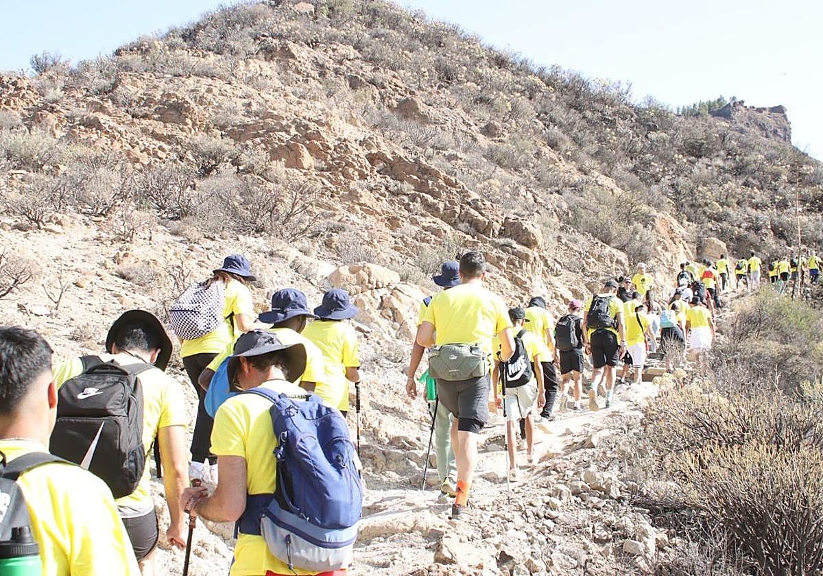 Un centenar de jóvenes caminan por la discapacidad en la octava edición del Camino de Los Valores