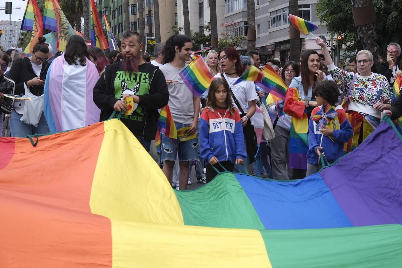 La marcha LGTBIQ+ de la capital grancanaria, en imágenes