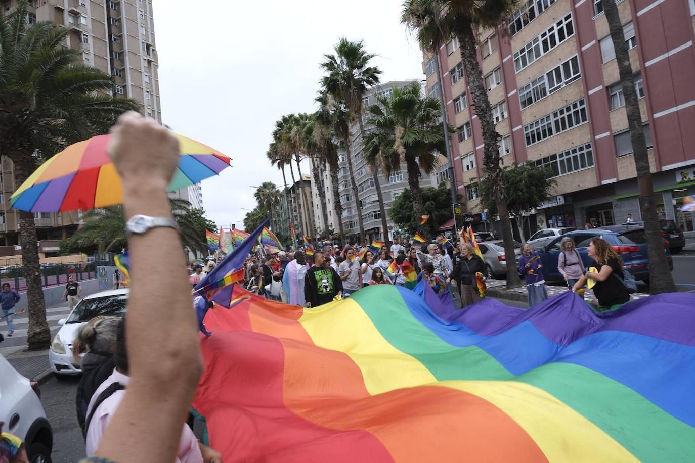 La marcha LGTBIQ+ de la capital grancanaria, en imágenes
