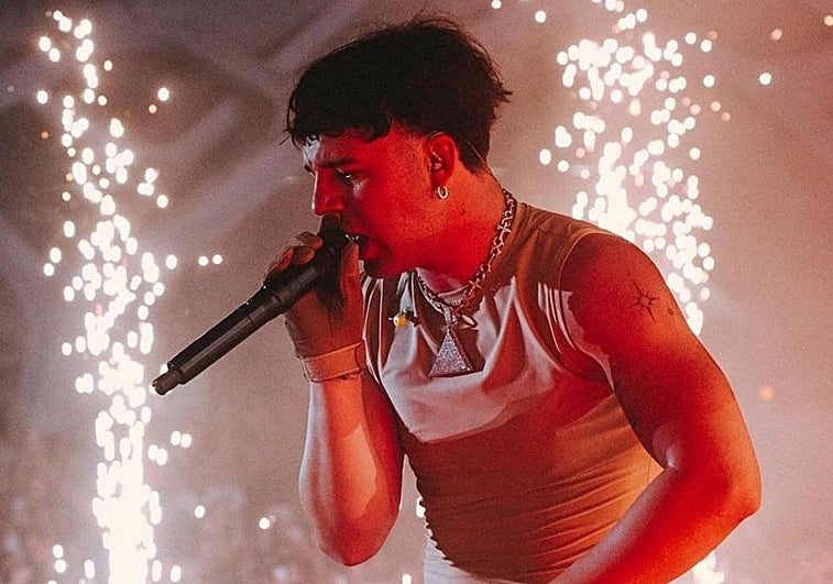 Imagen de Quevedo, en el escenario del 'Bigsound' en Valencia.