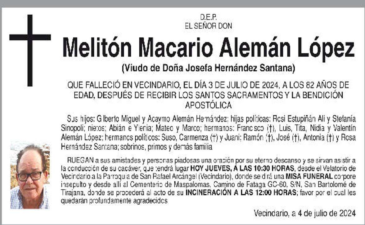 Melitón Macario Alemán López