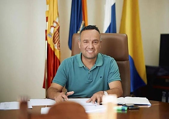 Alexis Ramos, alcalde de San Mateo, en su despacho de las Casas Consistoriales.