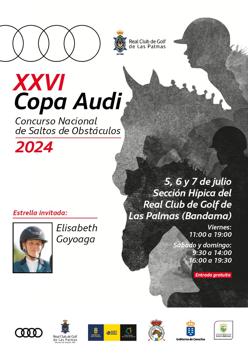 Cartel de la XXVI Copa Audi de hípica.