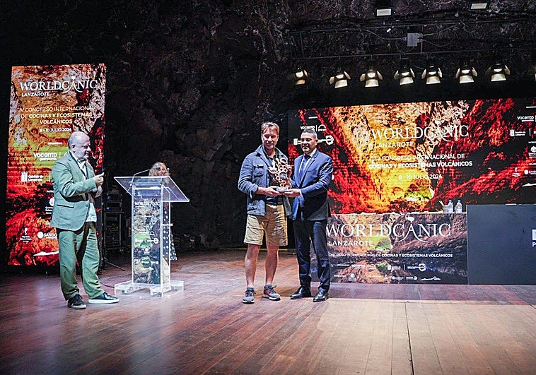 Momento del estreno en Los Jameos del Agua, este lunes.