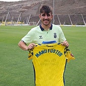 Manu Fuster: «Sé lo que es celebrar un gol aquí, pero espero hacerlo pronto de amarillo»