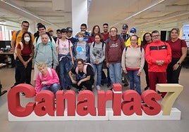 Imagen de la visita a la redacción de CANARIAS7.