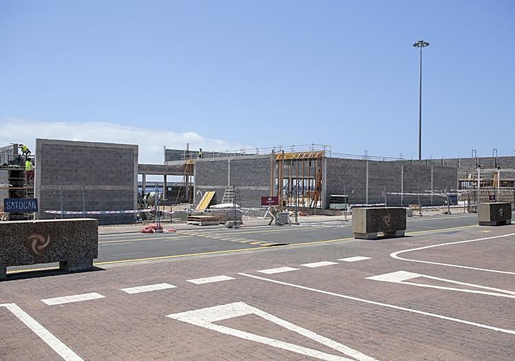 Obras de adecuación de la futura terminal de cruceristas.