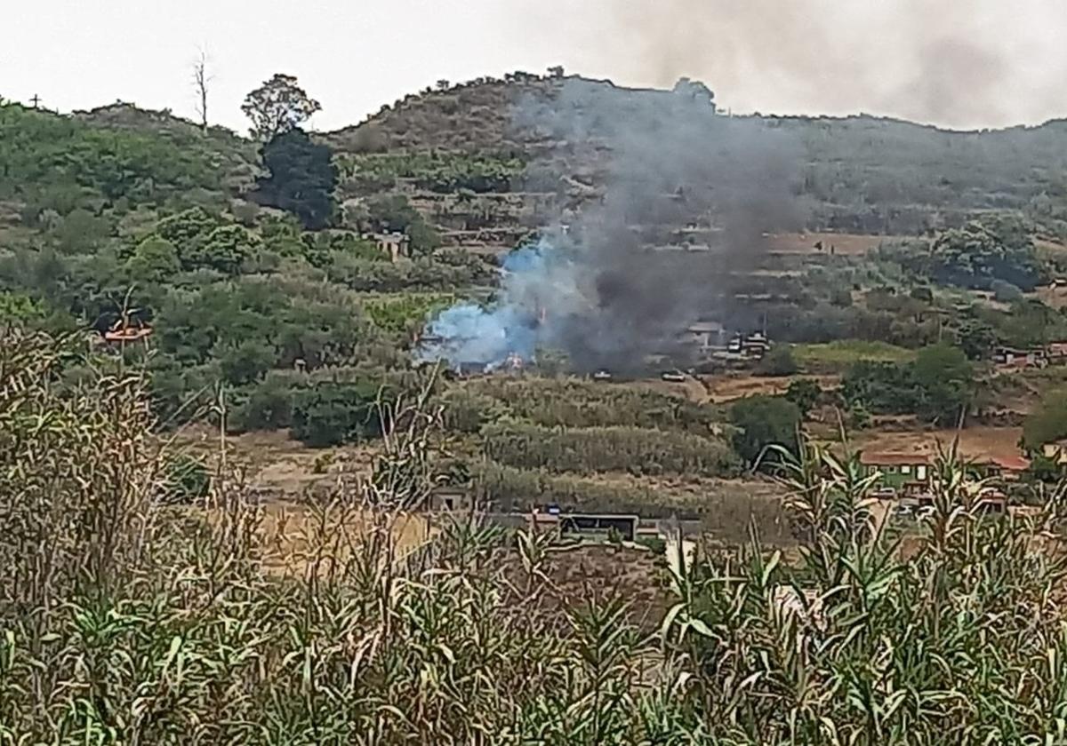 Estabilizan el conato de incendio de Valleseco