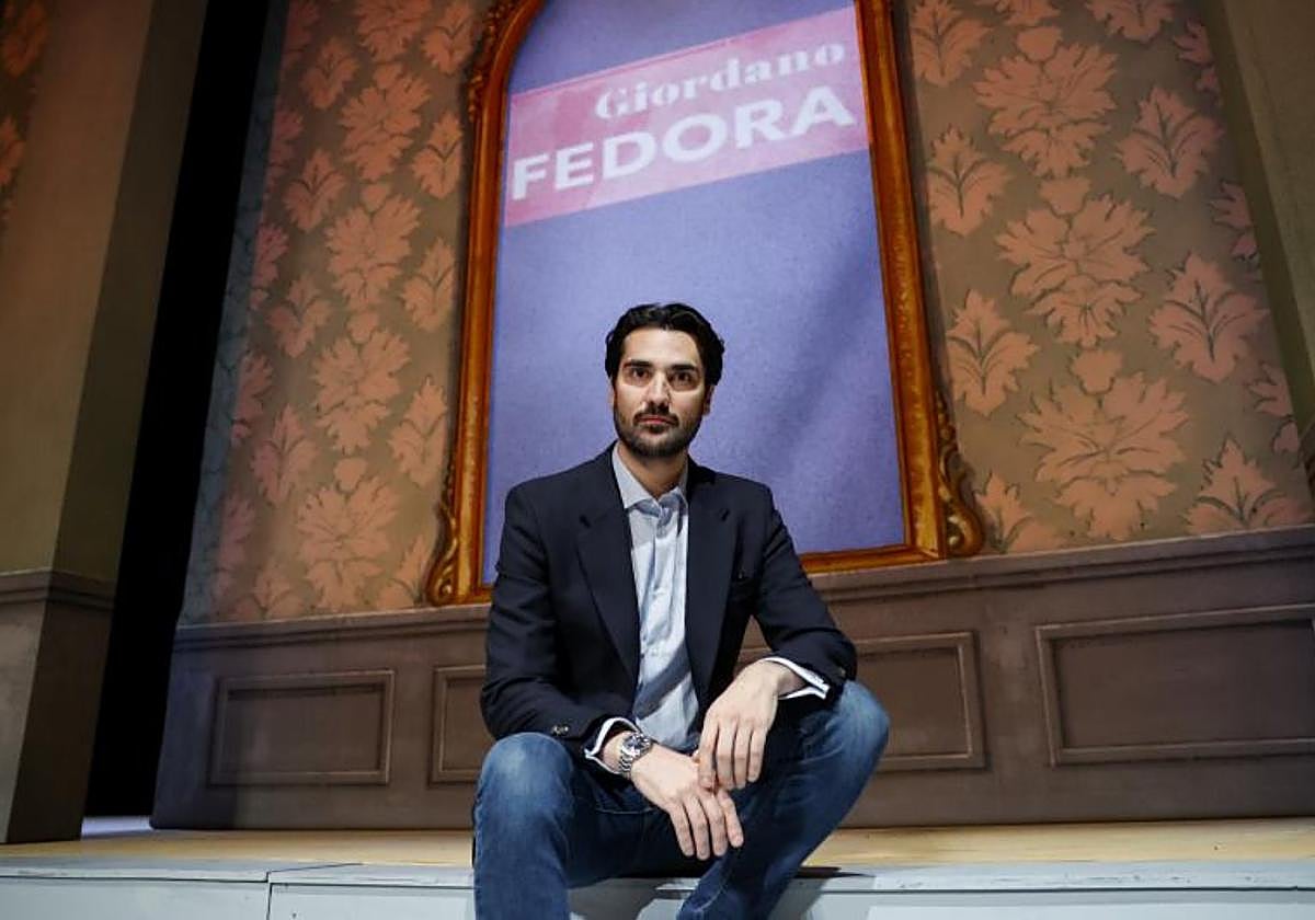 Jonathan Tetelman, en la presentación de la ópera 'Fedora', en la temporada del año pasado de los Amigos Canarios de la Ópera.