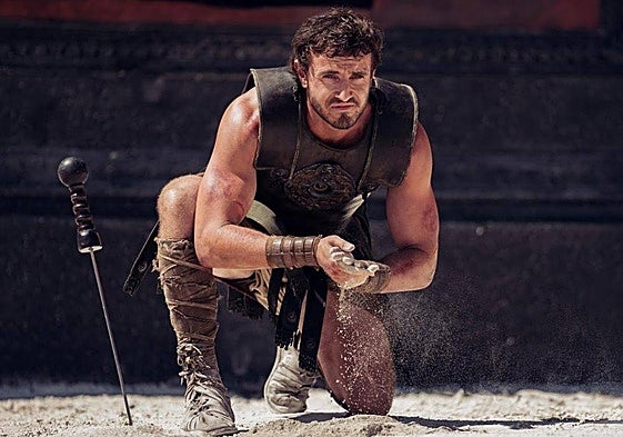 El actor Paul Mescal da vida a Lucio Vero.