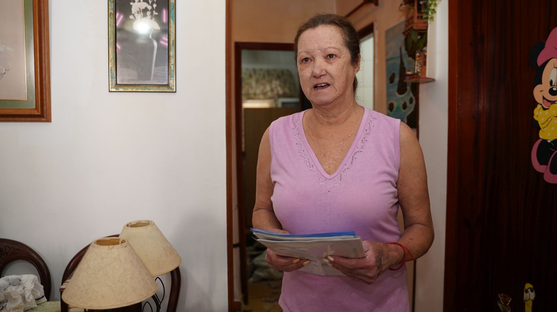 Vecina de Schamann pide ayuda para el problema de hundimiento de su casa