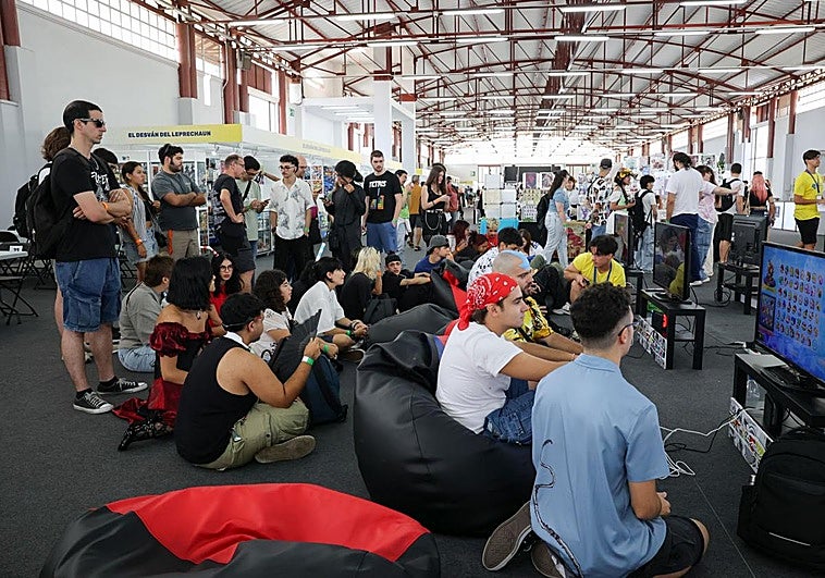 Una de las zonas de juegos de la Gran Canaria Summer-con en Infecar.