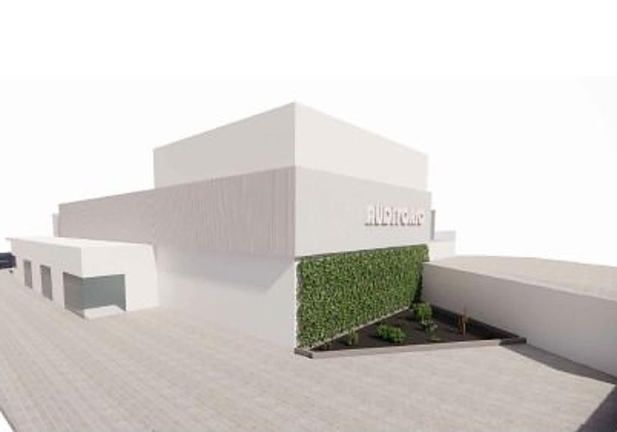 Recreación de cómo será el auditorio de Arguineguín.