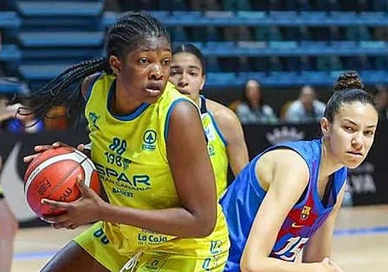 Imagen de un partido entre el Spar Gran Canaria y el Barcelona