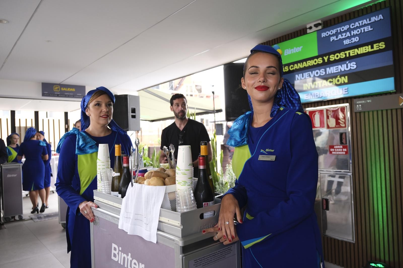 La presentación de los nuevos menús de Binter, en imágenes