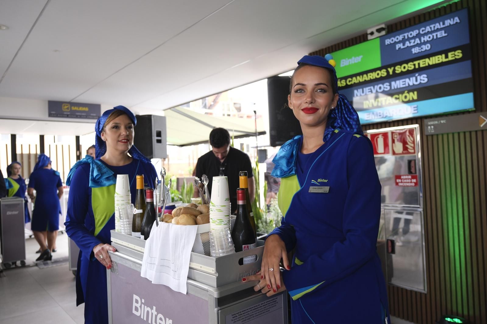La presentación de los nuevos menús de Binter, en imágenes