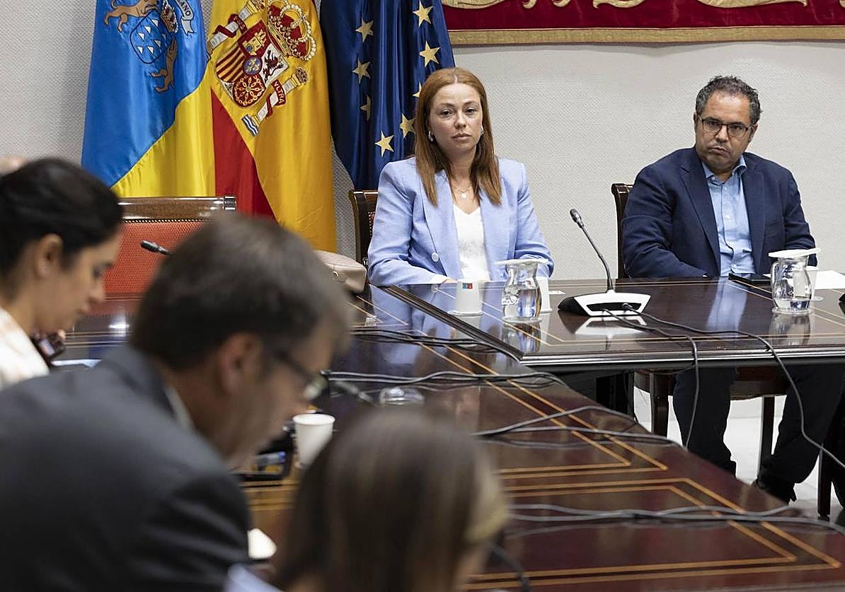 Arencibia, en la comisión de investigación celebrada este jueves en el Parlamento.