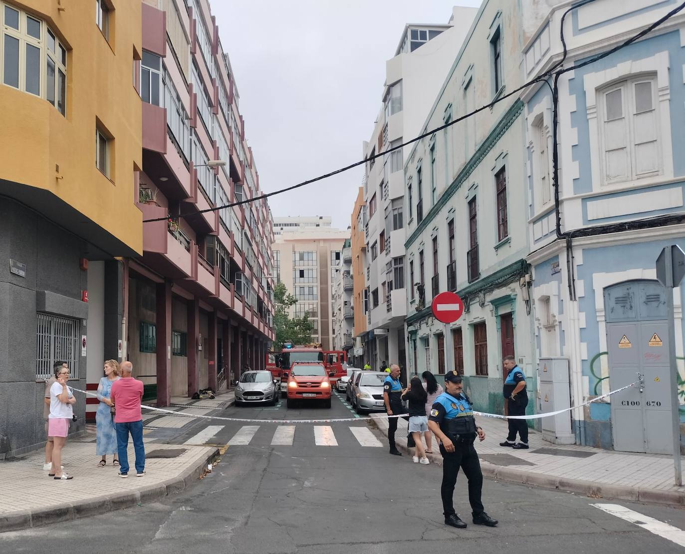 Imagen del lugar del incendio.