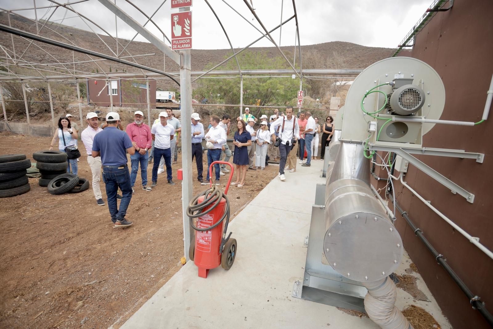 El nuevo sistema de compostaje de Ayagaures, en imágenes