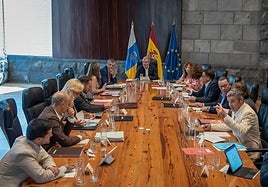 Imagen del último Consejo de Gobierno antes de las vacaciones celebrado este miércoles.