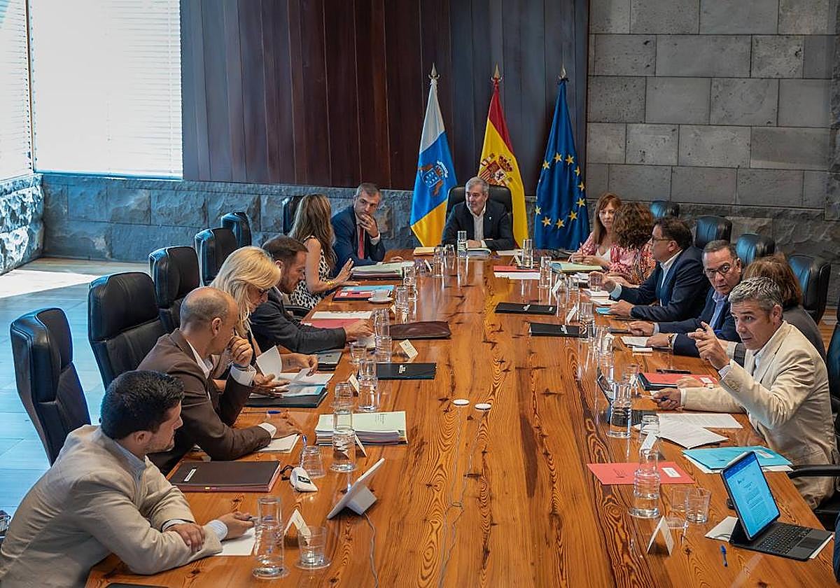 Imagen del último Consejo de Gobierno antes de las vacaciones celebrado este miércoles.