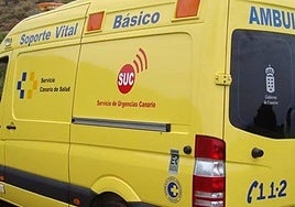 Una ambulancia del SUC.