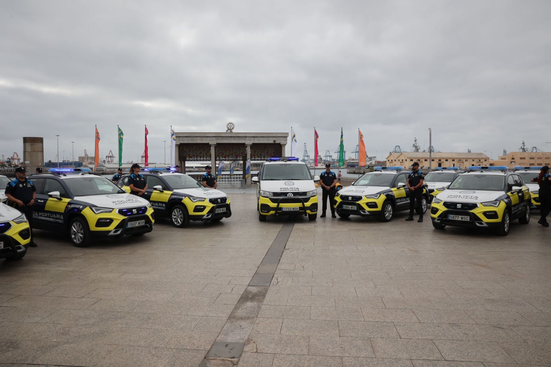 Los nuevos vehículos de la autoridad portuaria, en imágenes