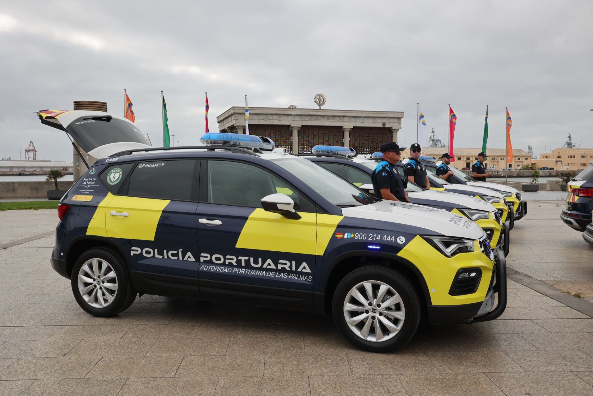 Los nuevos vehículos de la autoridad portuaria, en imágenes