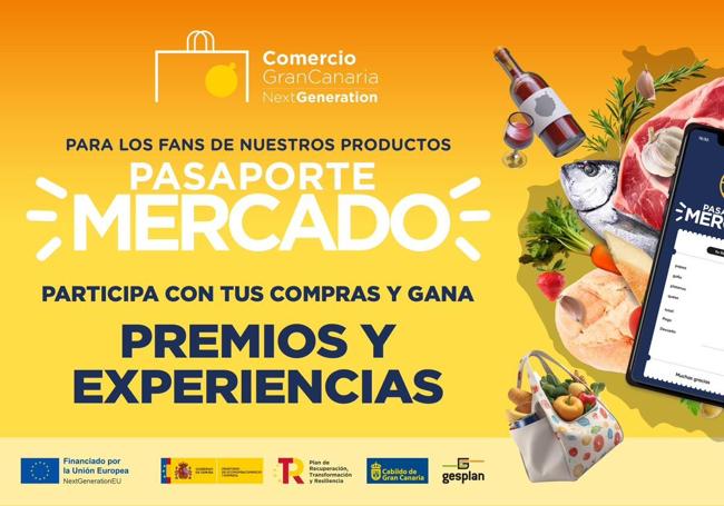 Cartel de la campaña Pasaporte Mercado.