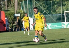 Moleiro en uno de los partidos de la pretemporada.