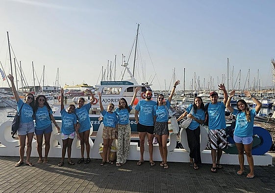 Varios de los participantes en las actividades estivales.