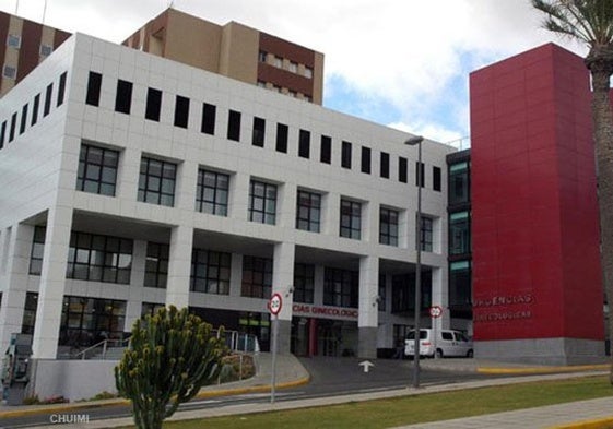 Imagen de la entrada del área de Ginecología del hospital Materno Infantil.
