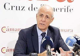 Santiago Sesé, presidente de la Cámara de Conercio de Santa Cruz de Tenerife.