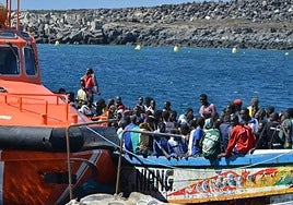 Migrantes en El Hierro.