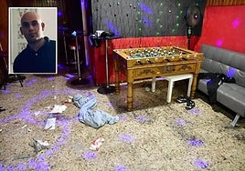 Imagen de Yenedey Jesús y del interior del local donde tuvo lugar la pelea.