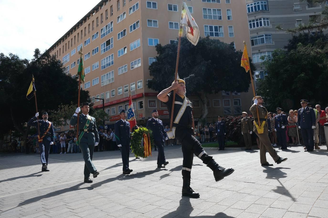 Orgullo, patria y nación en el izado de la bandera de Las Palmas de Gran Canaria