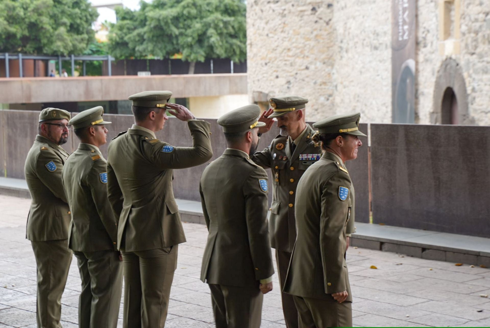 Conmemoración de la batalla naval en los jardines del Castillo de La Luz